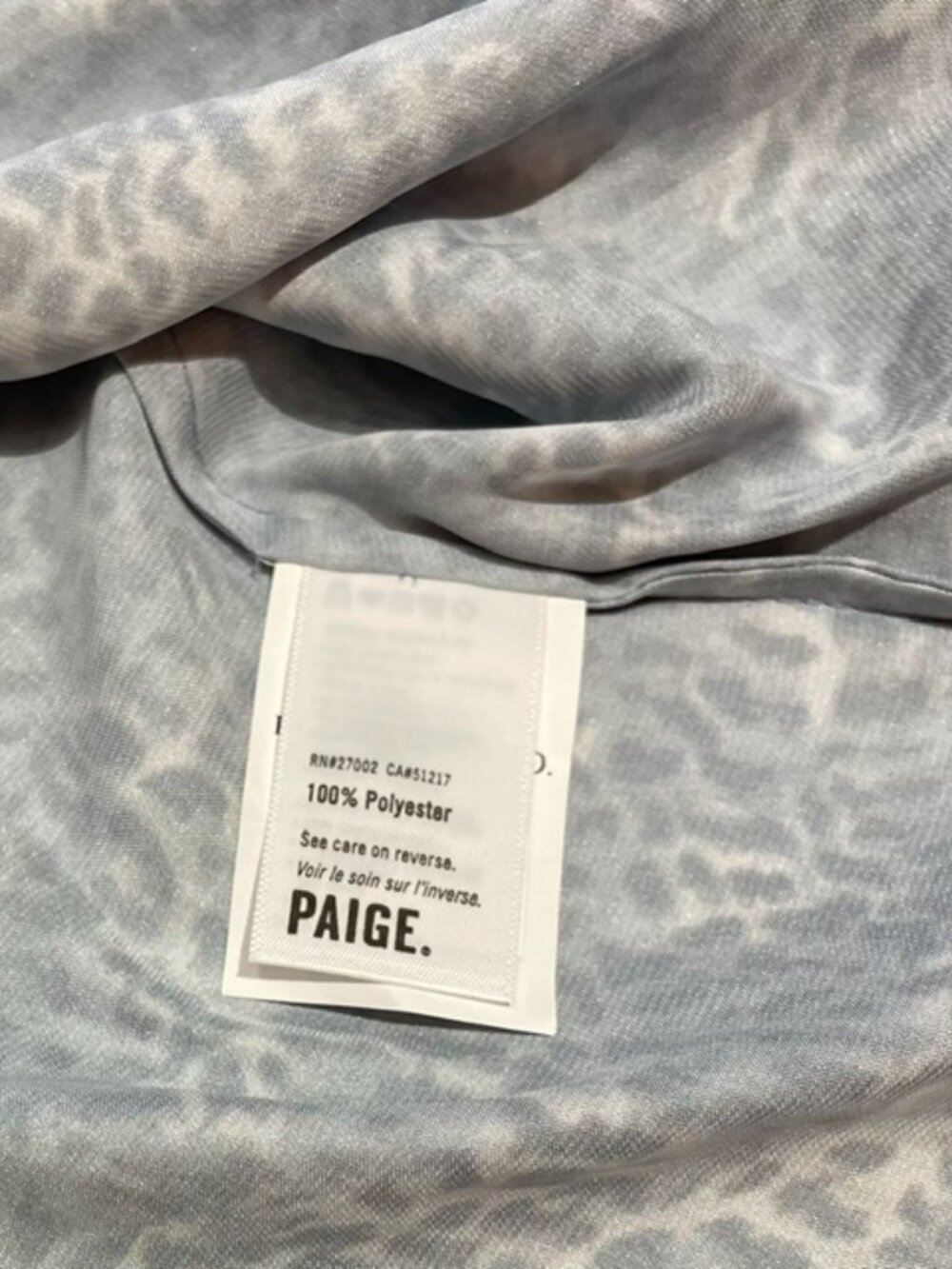 PAIGE NWT Abriana Flare Cuff Shirt in Faded Denim Long Sleeve Blouse S Small - Picture 4 of 5
